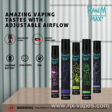 RandM Max 1700 Puffs Plus 6ml